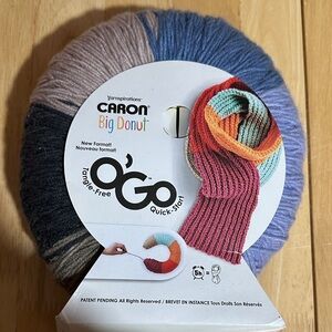 Carbon O'Go Yarn in Blue, Purple, and Brown